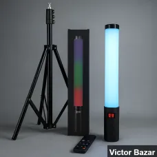  RGB LED Tube Light with Kit  Stand.