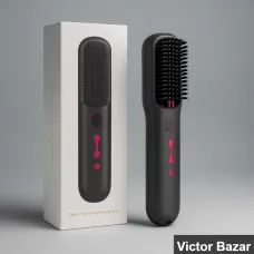 Electric Hair Straightening Brush  Fast Heating Ionic Styling Comb - Victor Bazar