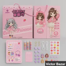 Cute Princess DIY Craft Set (Model HY-2982): - Victor Bazar